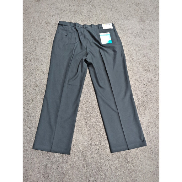 Haggar Slacks/Pants 40 x 30 Cool 18 Pro Heather Gray Shirt Gripper Waist - Picture 3 of 4